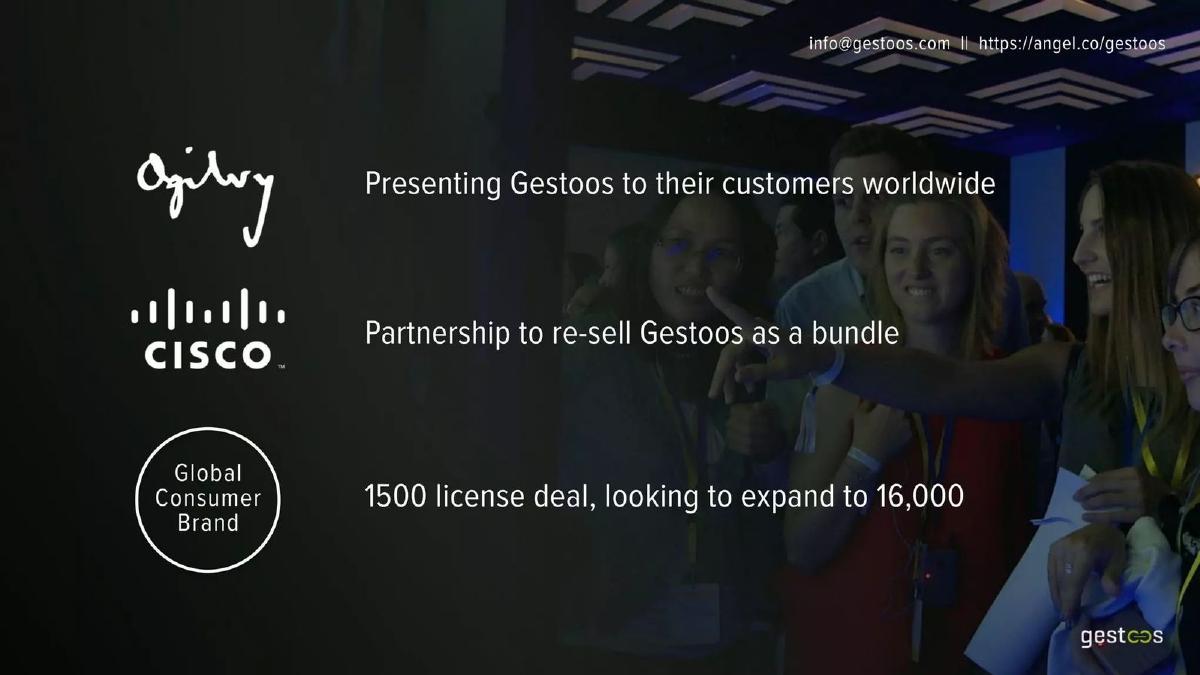 Gestoos pitch deck slide 4 of 9
