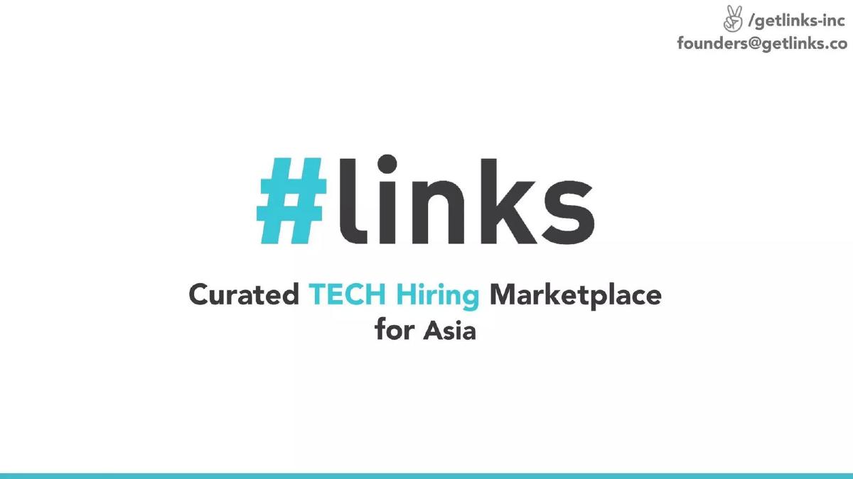 GetLinks pitch deck slide 1 of 15