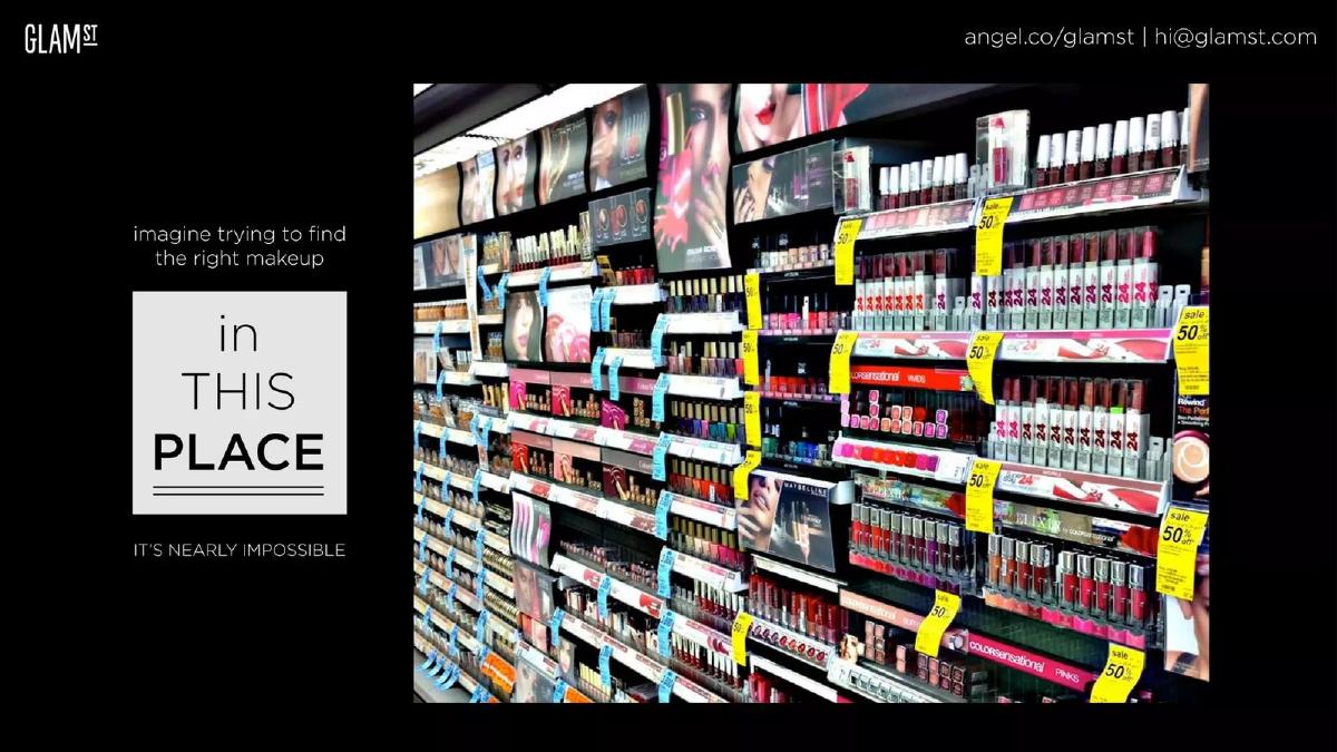 GlamST pitch deck slide 2 of 12