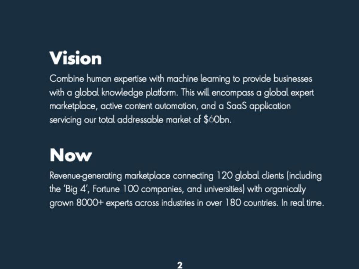 GlobalWonks pitch deck slide 2 of 15