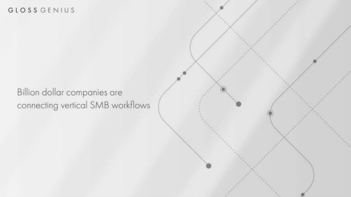 GlossGenius pitch deck slide 2 of 12