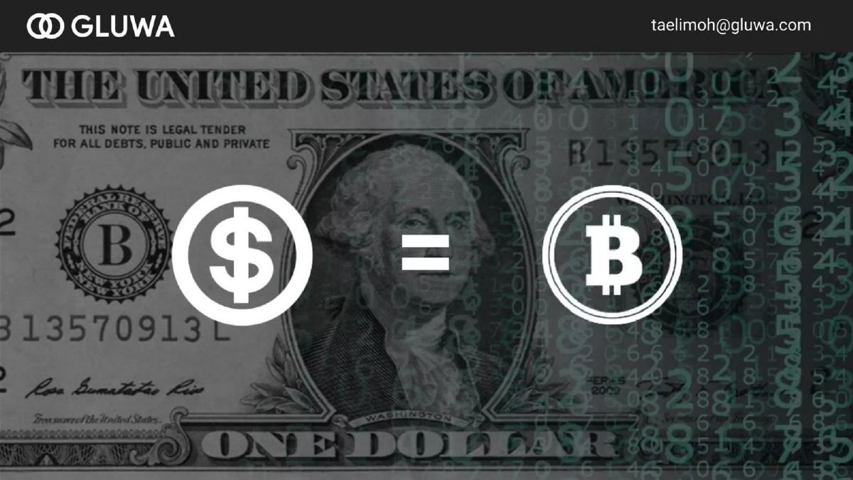 Gluwa pitch deck slide 5 of 9