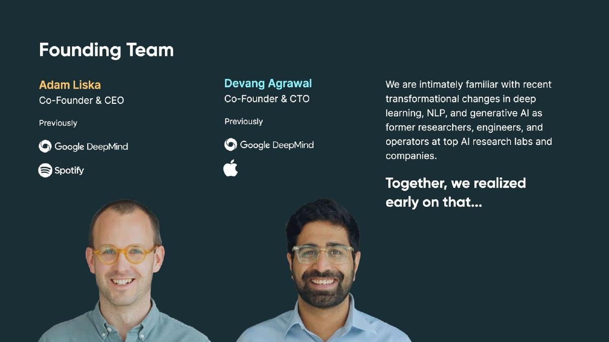 Glyphic AI pitch deck slide 2 of 11