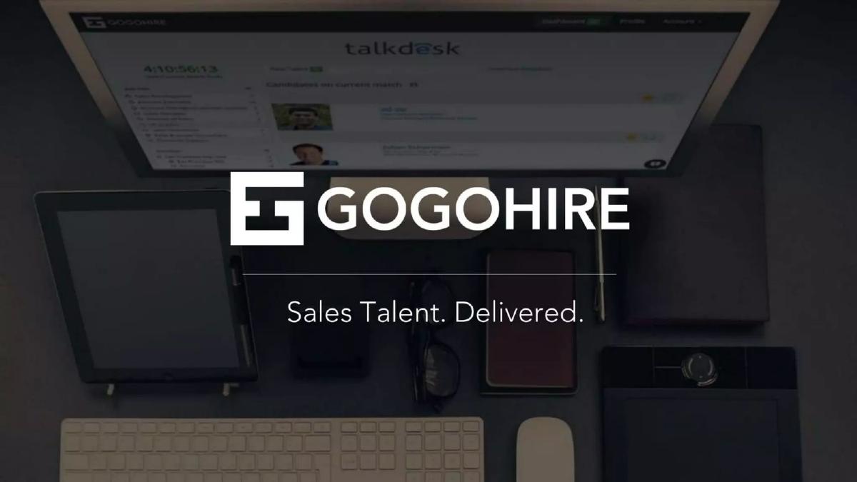 Gogohire pitch deck slide 1 of 13