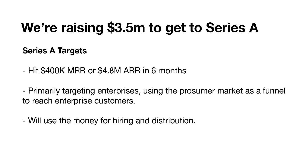 Golpo AI pitch deck slide 6 of 7
