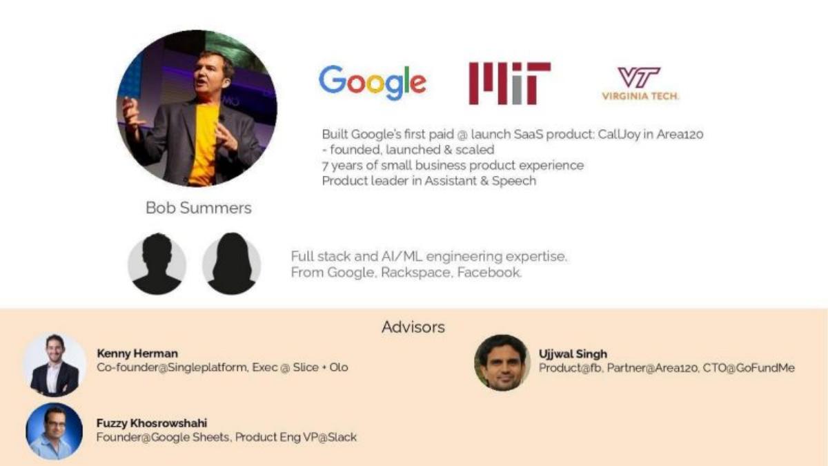 Goodcall pitch deck slide 2 of 11