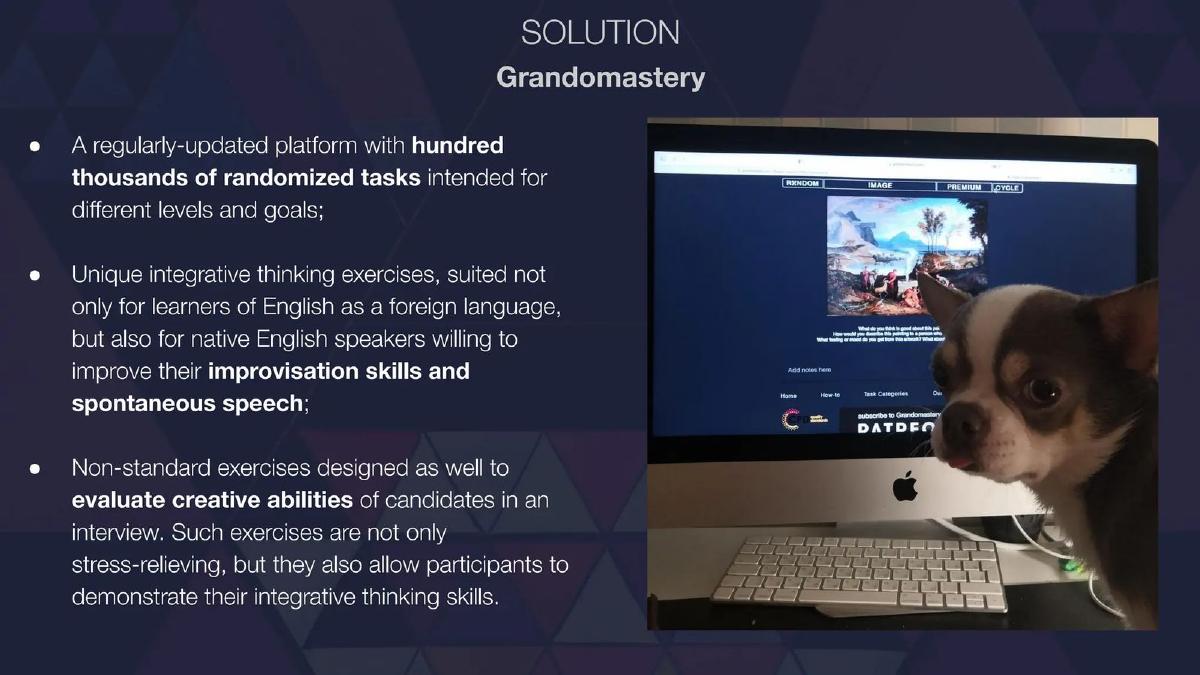 Grandomastery pitch deck slide 6 of 32