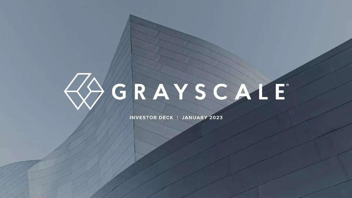 Grayscale pitch deck slide 1 of 15