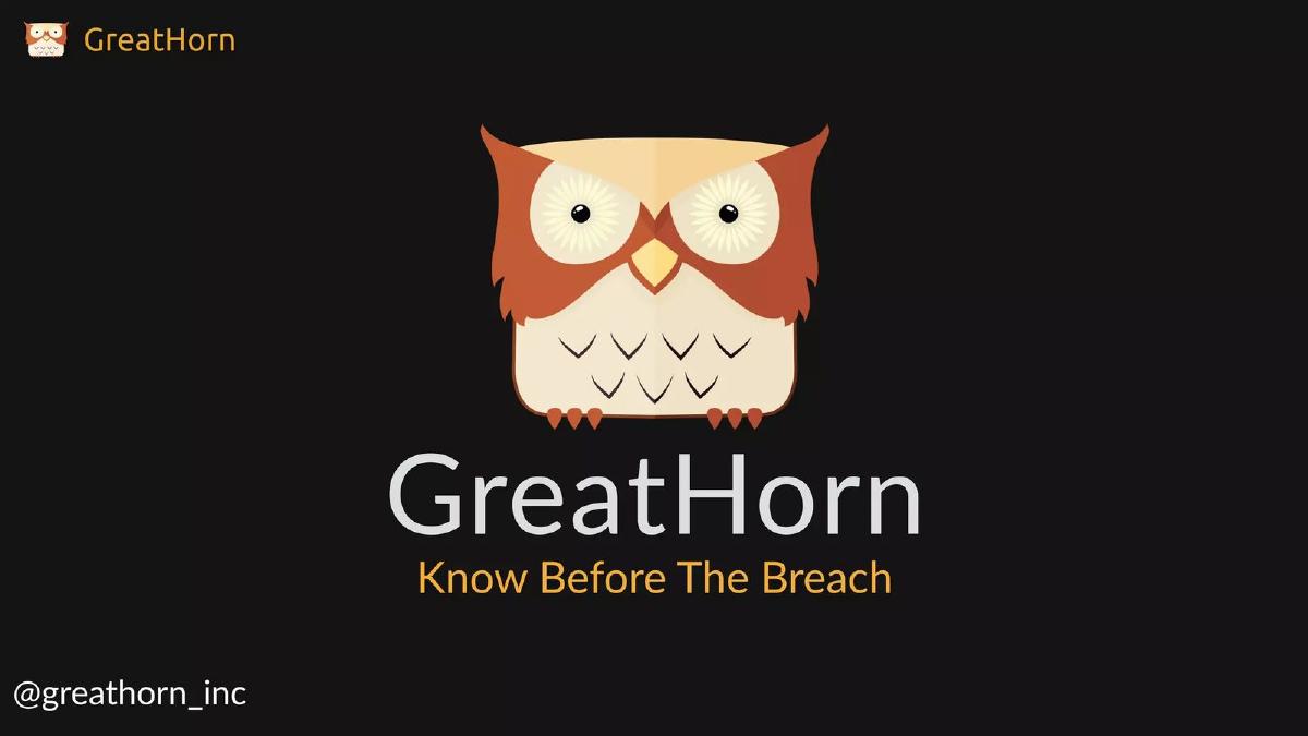 GreatHorn pitch deck slide 3 of 26