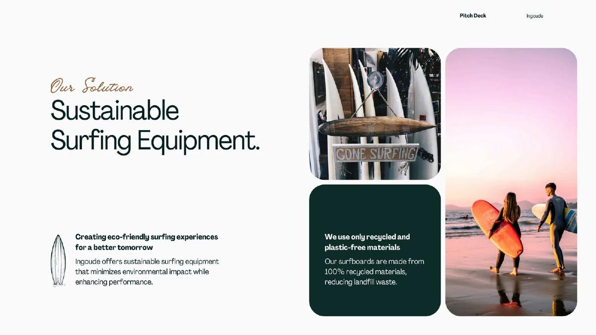 Ingoude Surfboards pitch deck slide 3 of 12