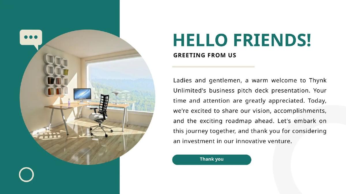 Thynk Unlimited pitch deck slide 3 of 16