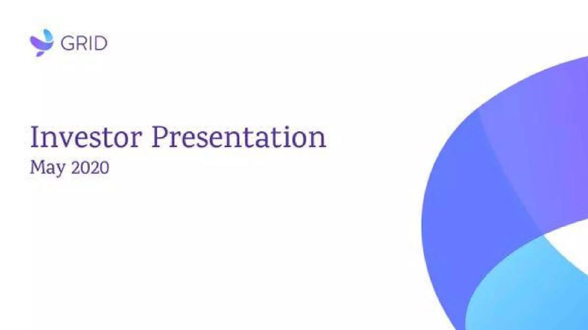 GRID pitch deck slide 1 of 11