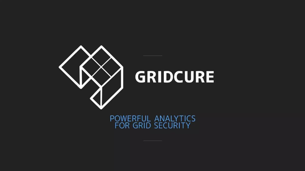 GridCure pitch deck slide 1 of 8