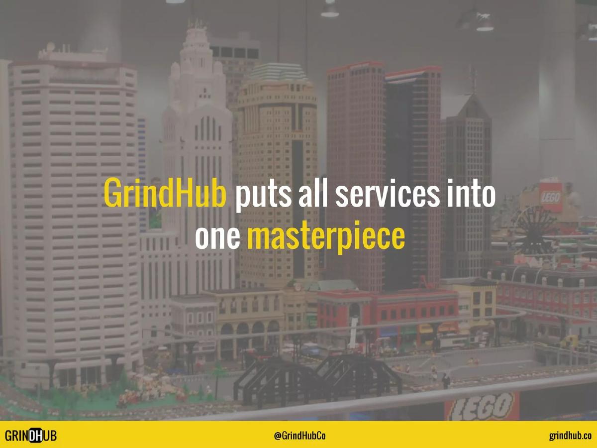 GrindHub Revitalized pitch deck slide 5 of 16