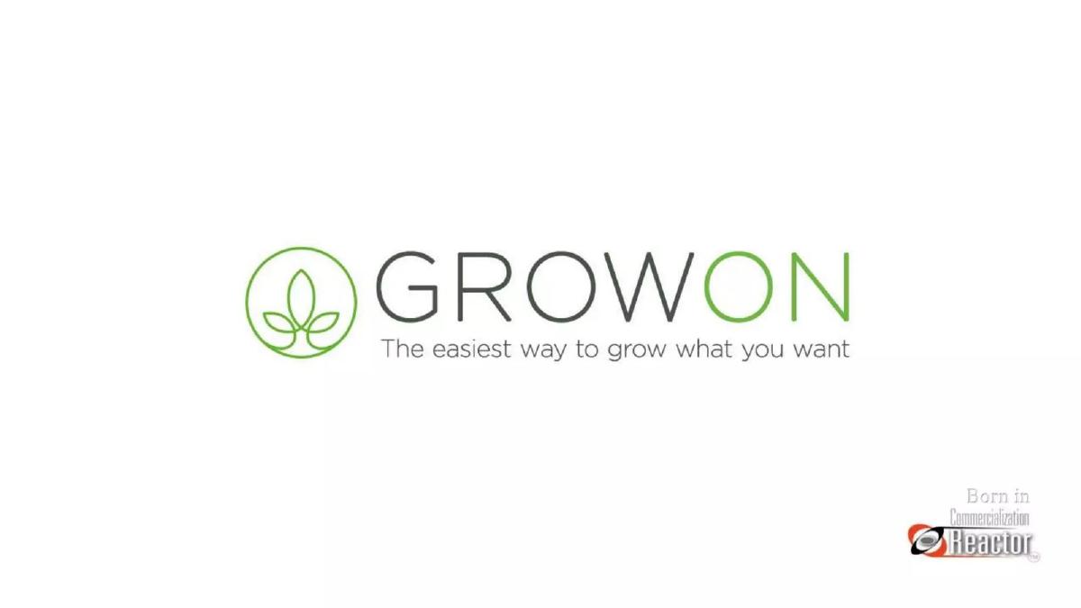 GrowOn pitch deck slide 1 of 11