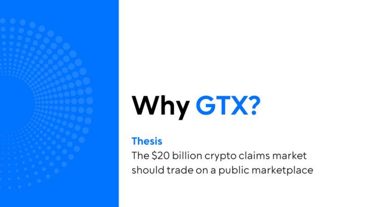 GTX pitch deck slide 2 of 14
