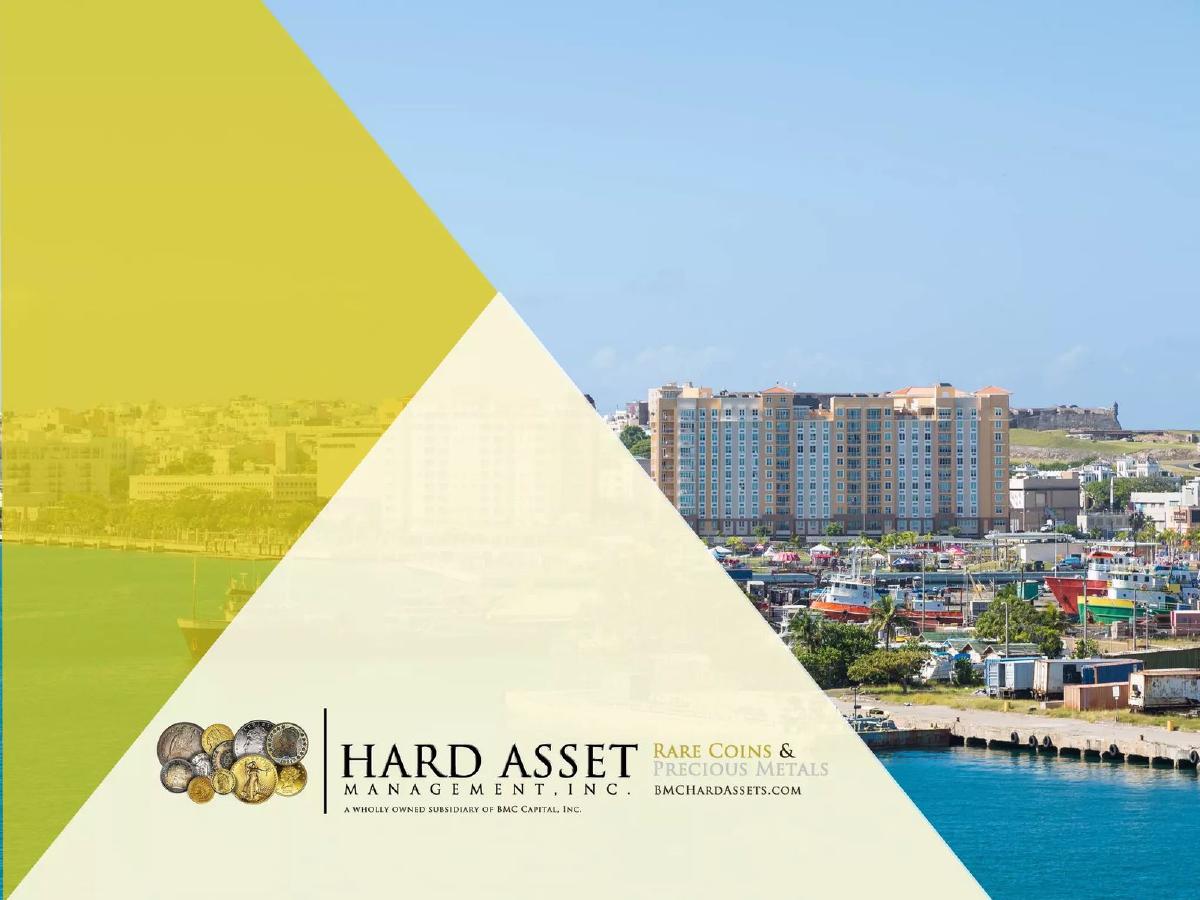 Hard Assets Management BMC pitch deck slide 1 of 18