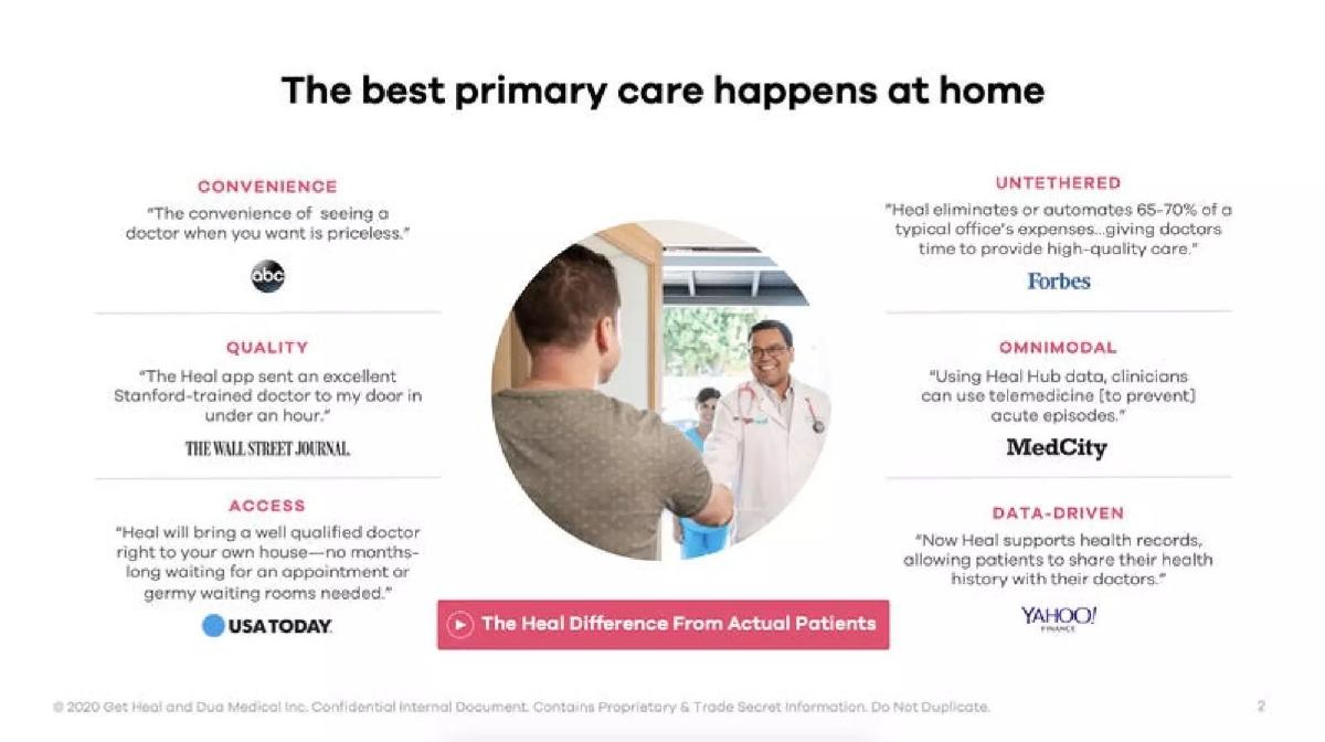 Heal pitch deck slide 2 of 23