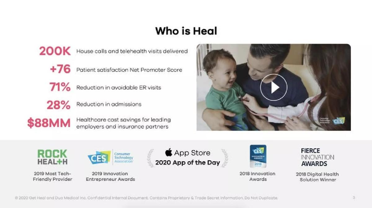 Heal pitch deck slide 3 of 23
