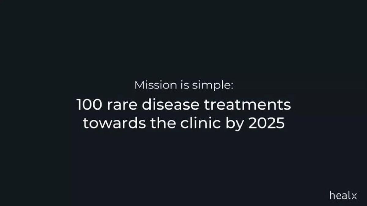 Healx pitch deck slide 3 of 15