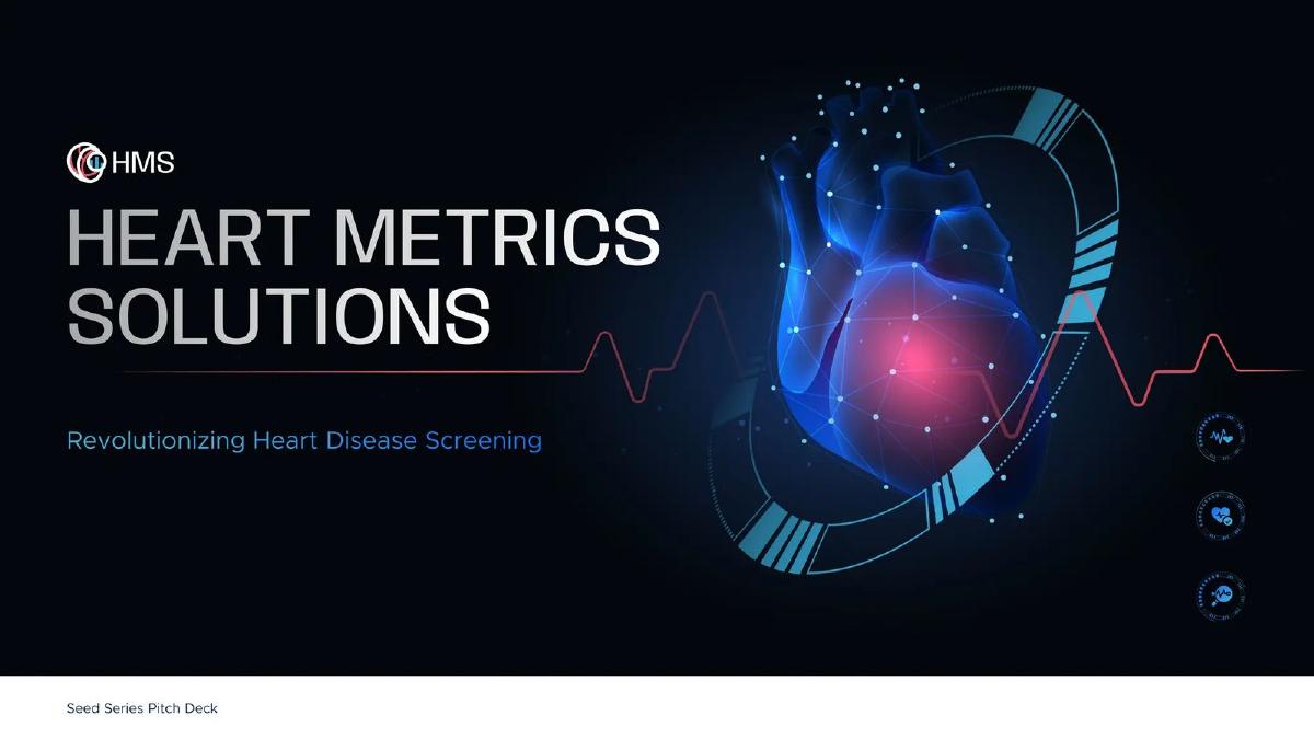 Heart Metrics Solutions pitch deck slide 1 of 17