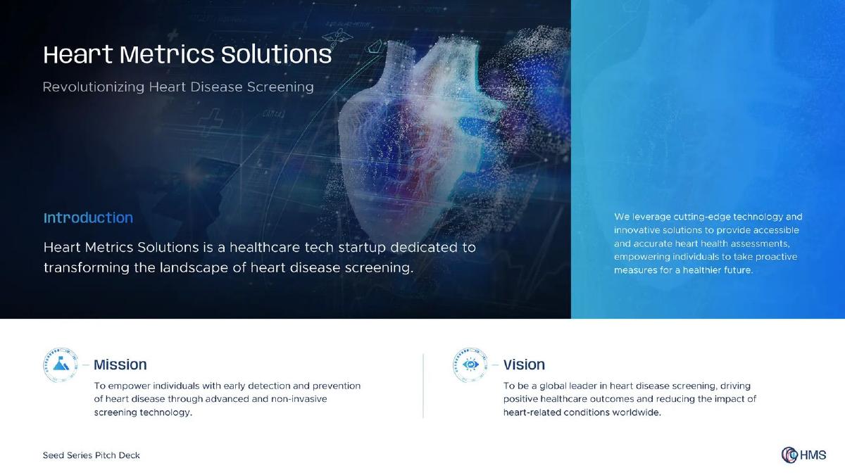 Heart Metrics Solutions pitch deck slide 3 of 17