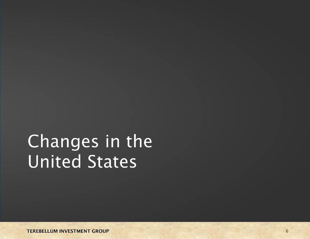 Terebellum Investment Group, LLC pitch deck slide 6 of 49