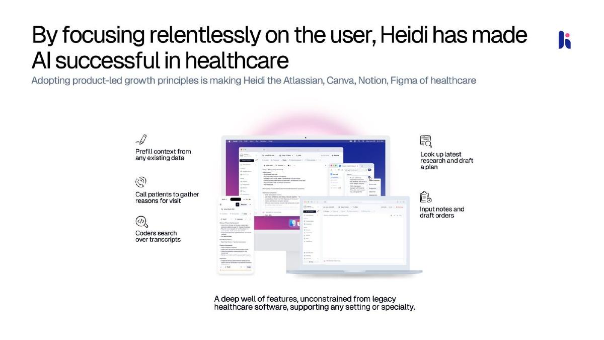 Heidi Health pitch deck slide 4 of 9