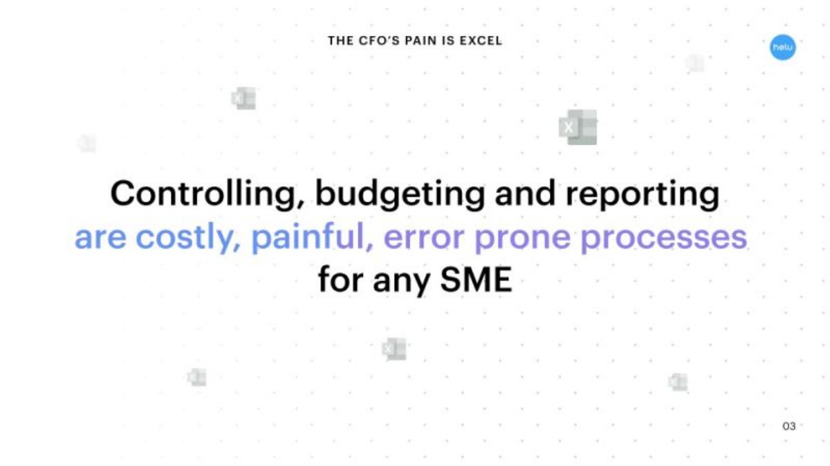 Helu pitch deck slide 3 of 17