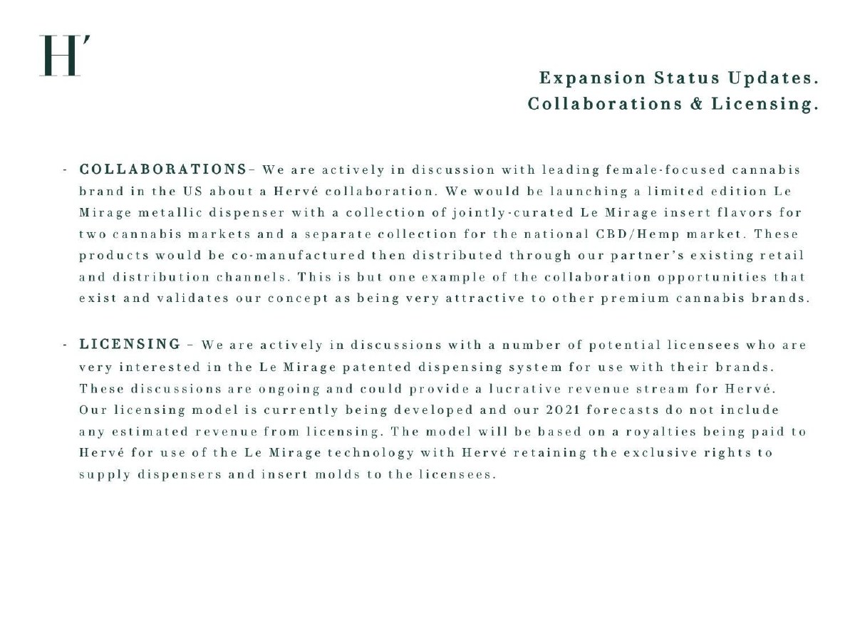 Hervé pitch deck slide 26 of 31