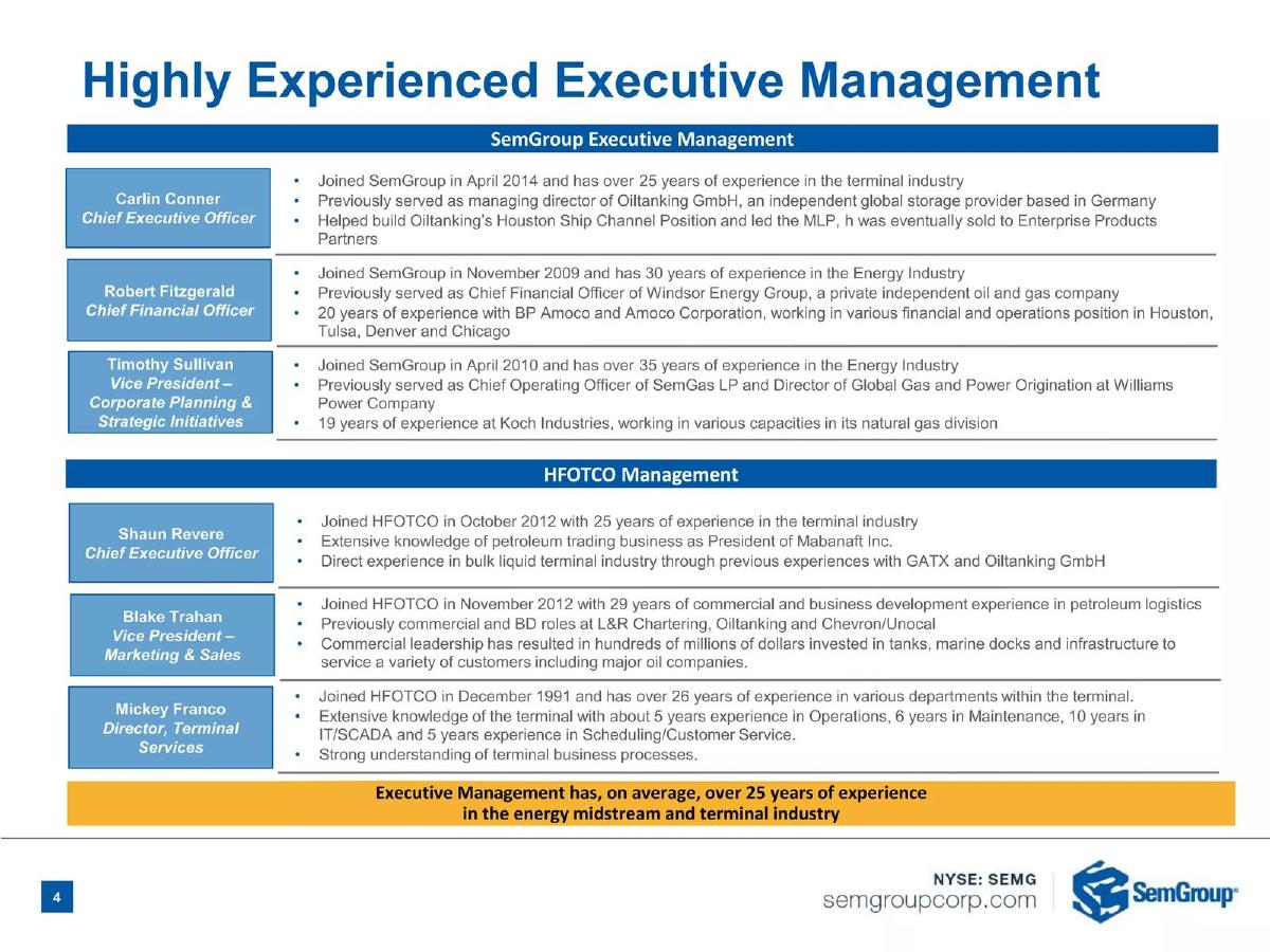 HFOTCO (Houston Fuel Oil Terminal Company) pitch deck slide 4 of 35