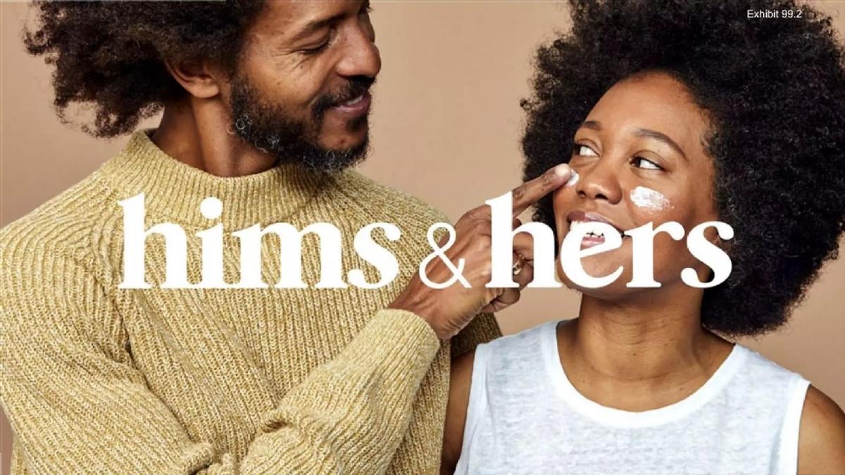 Hims & Hers pitch deck slide 1 of 43