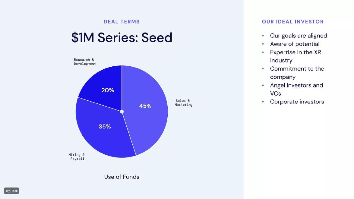 Hindxr pitch deck Ideal investor slide slide 14