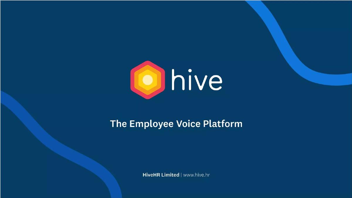 Hive pitch deck slide 1 of 17