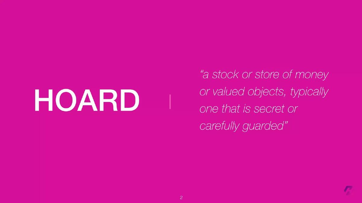 Hoard pitch deck slide 2 of 19