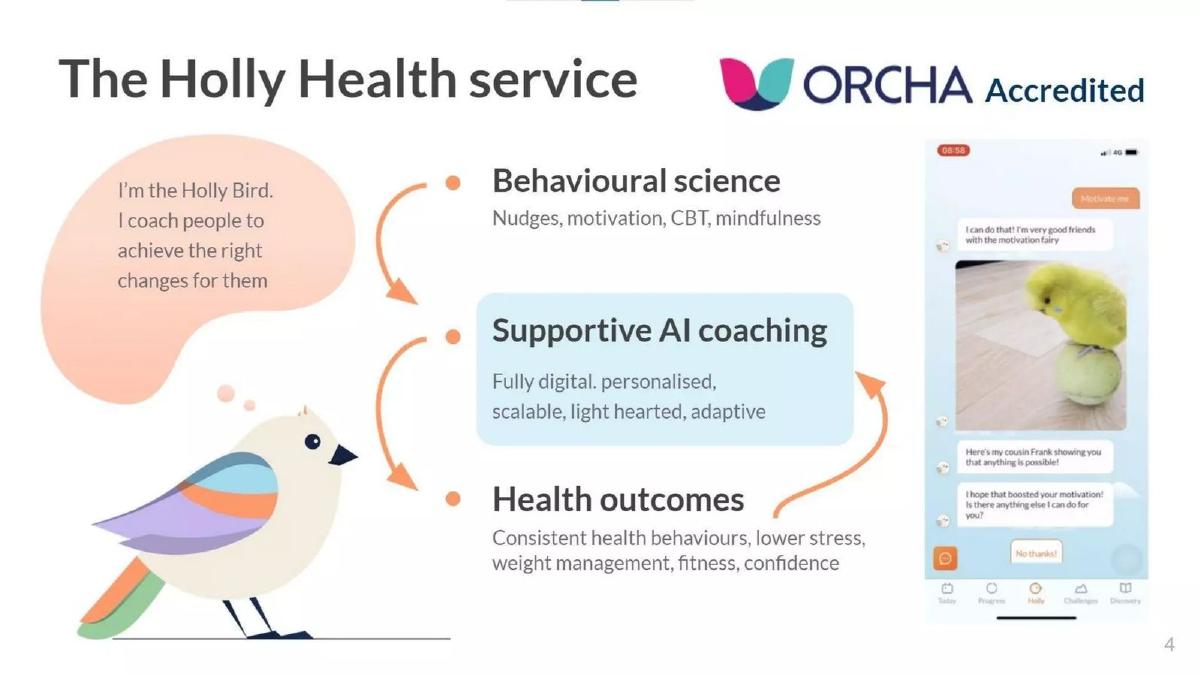 Holly Health pitch deck slide 4 of 23