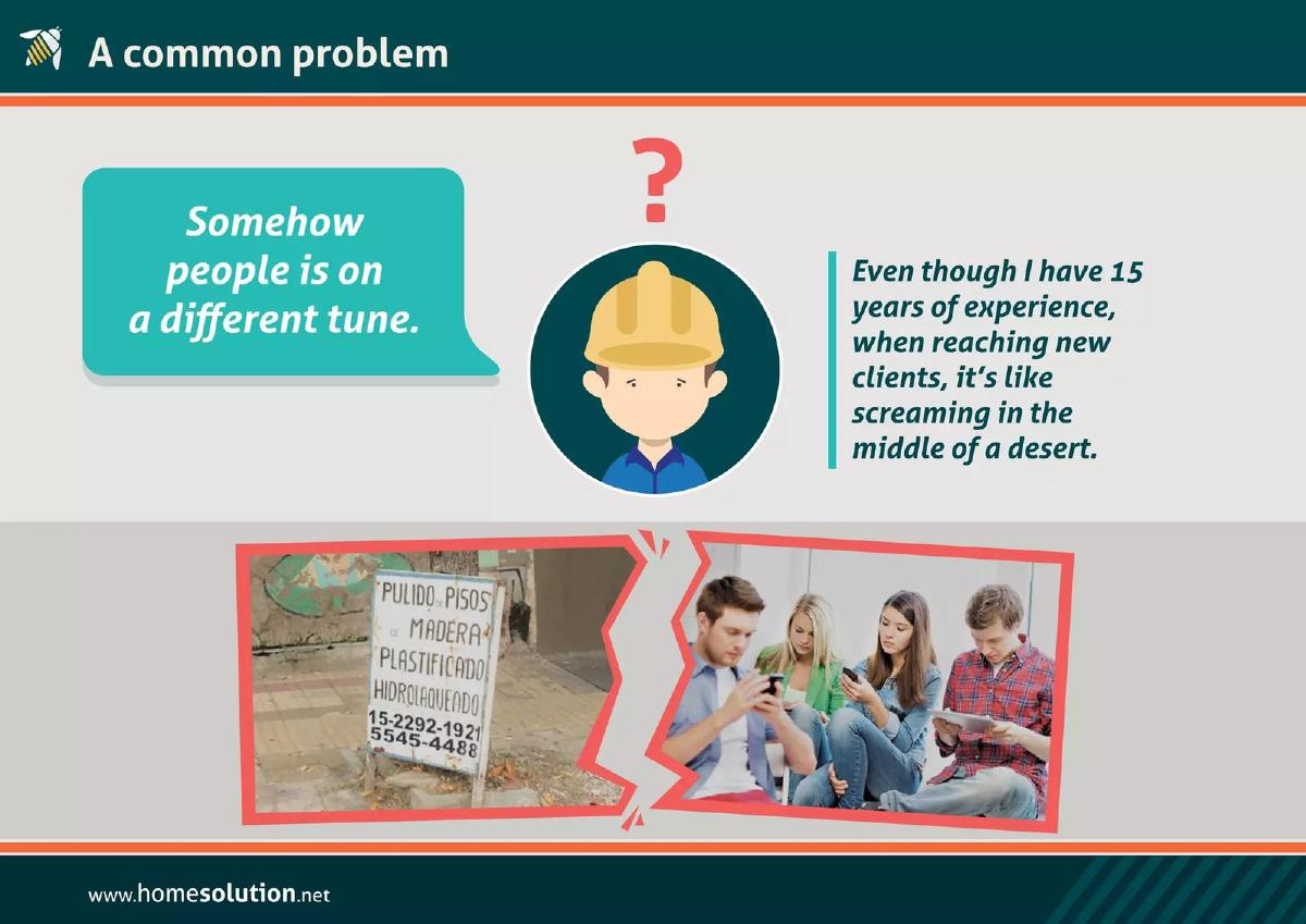 Home Solution pitch deck slide 2 of 11