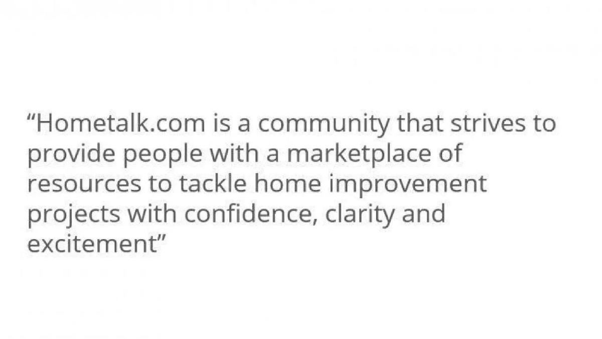Hometalk pitch deck slide 4 of 21