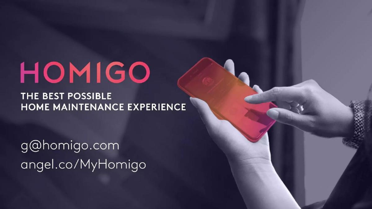 Homigo pitch deck slide 1 of 10