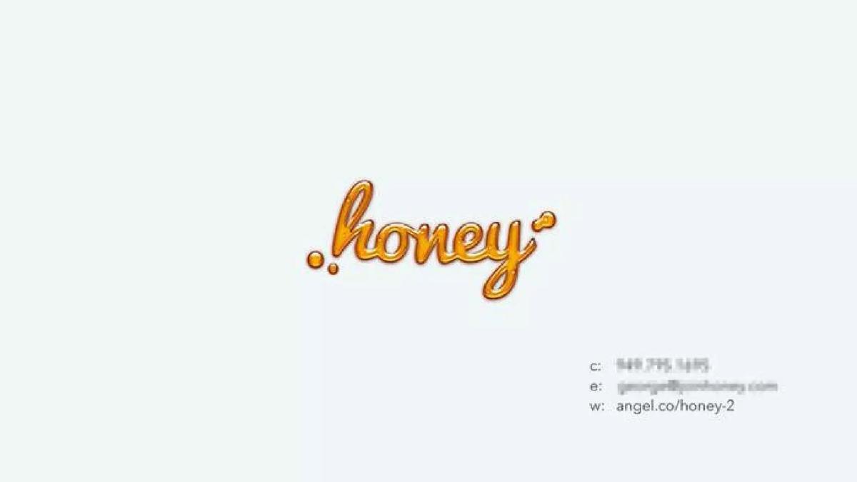 Honey pitch deck slide 1 of 8