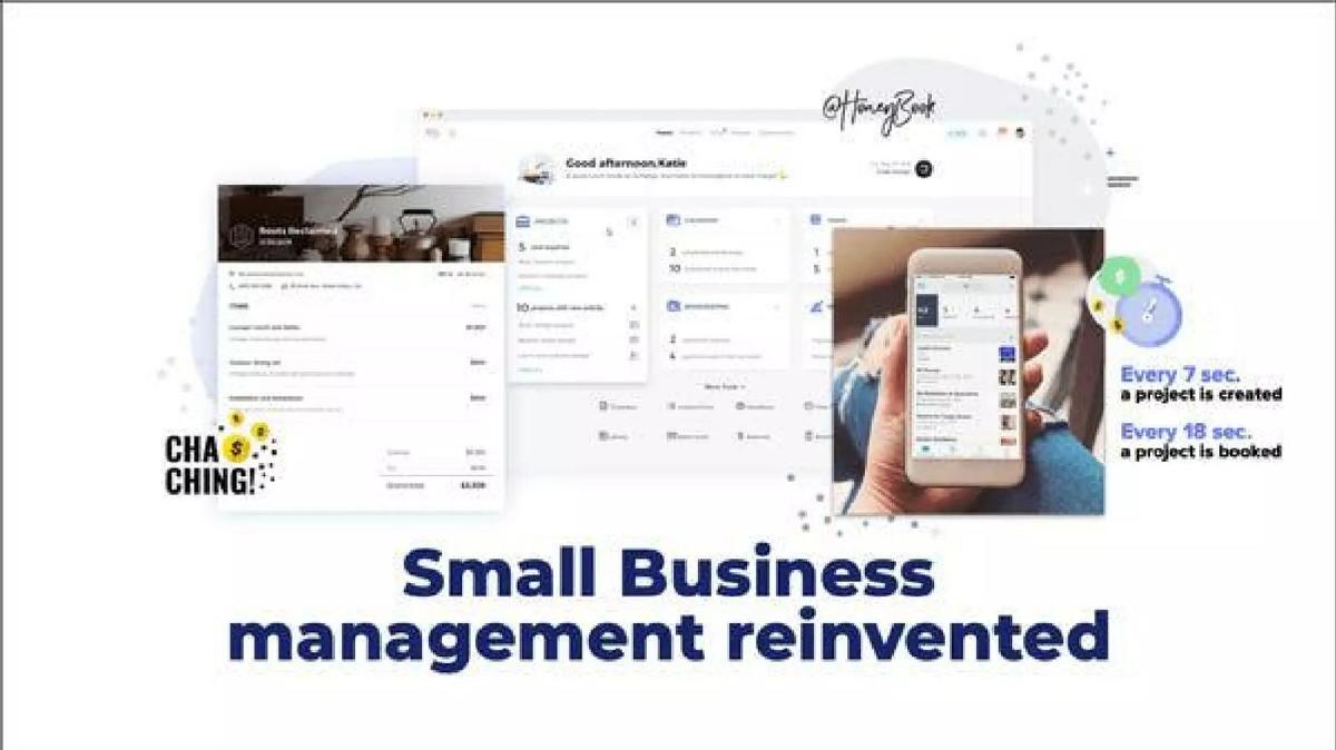 HoneyBook pitch deck slide 2 of 21