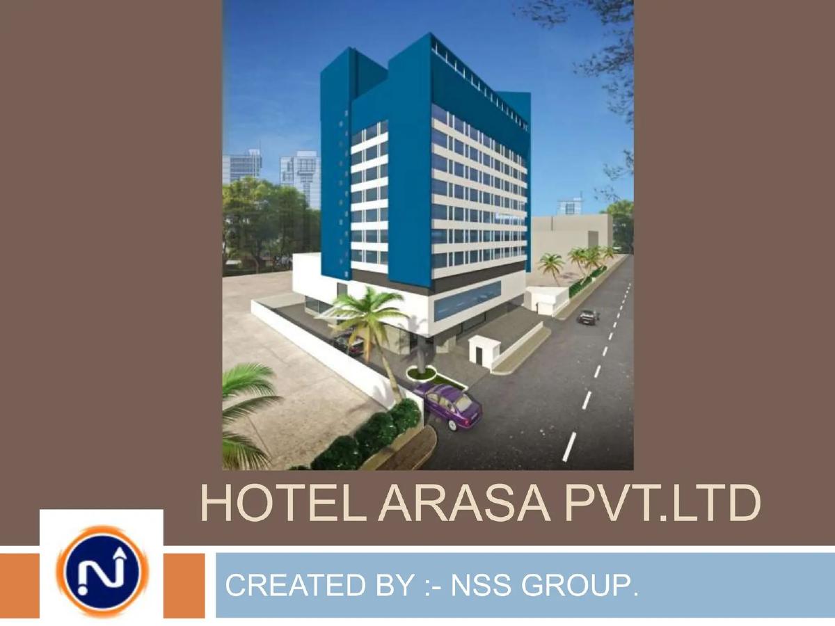 HOTEL ARASA Pvt. Ltd pitch deck slide 1 of 25