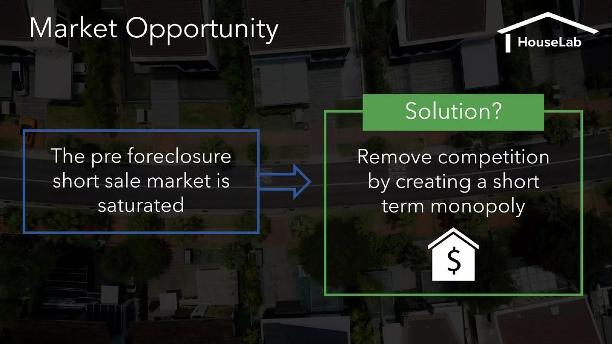 House Lab pitch deck slide 3 of 7