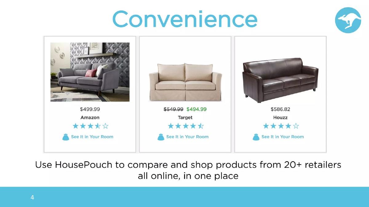 HousePouch pitch deck slide 4 of 16