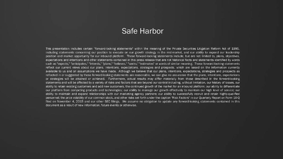 HubSpot pitch deck slide 2 of 30