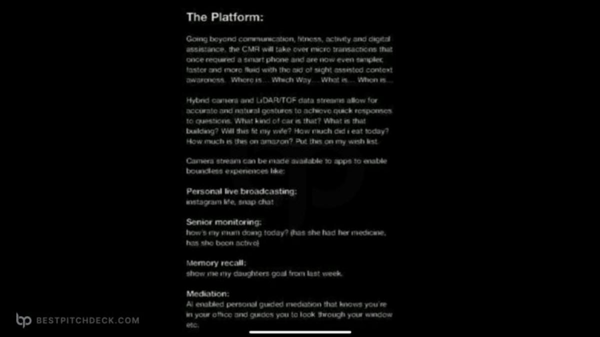 Humane AI pitch deck slide 6 of 7