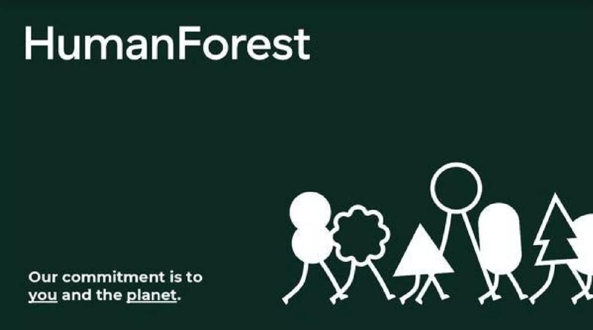 HumanForest pitch deck slide 1 of 14