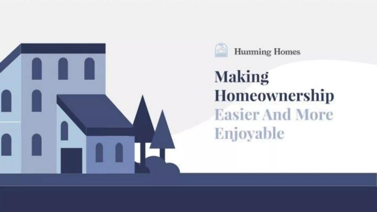 Humming Homes pitch deck slide 1 of 14
