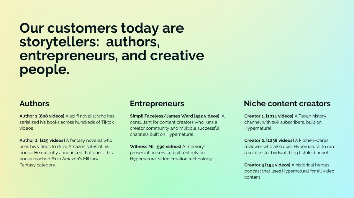 Hypernatural pitch deck slide 9 of 14