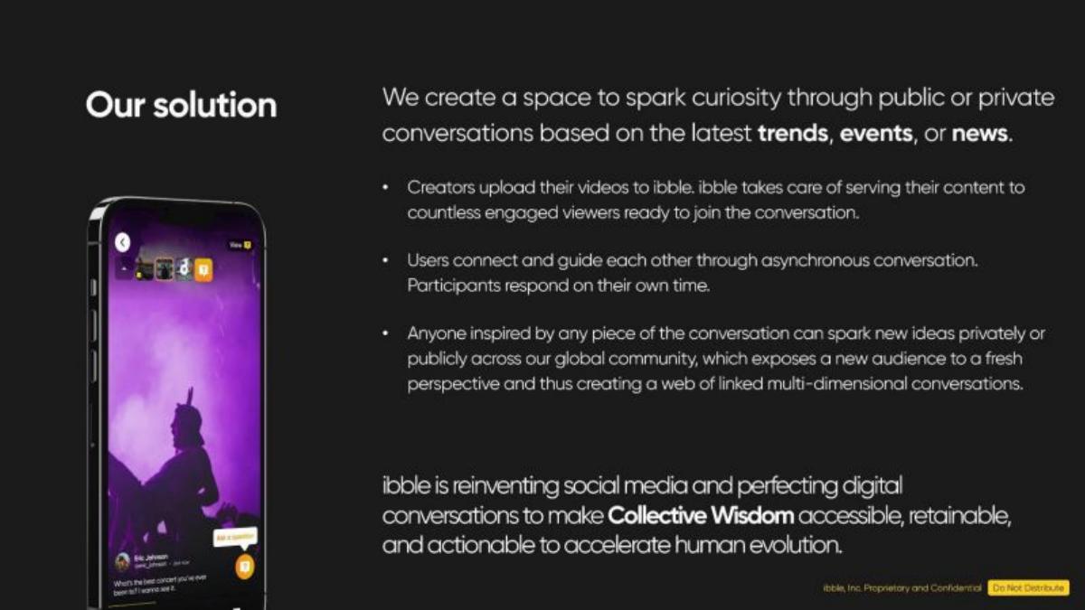 Ibble pitch deck slide 6 of 21